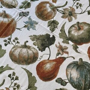 Envogue Fall Tablecloth Rectangular 59x78 Vintage‎ Gourds Pumpkins Farmhouse